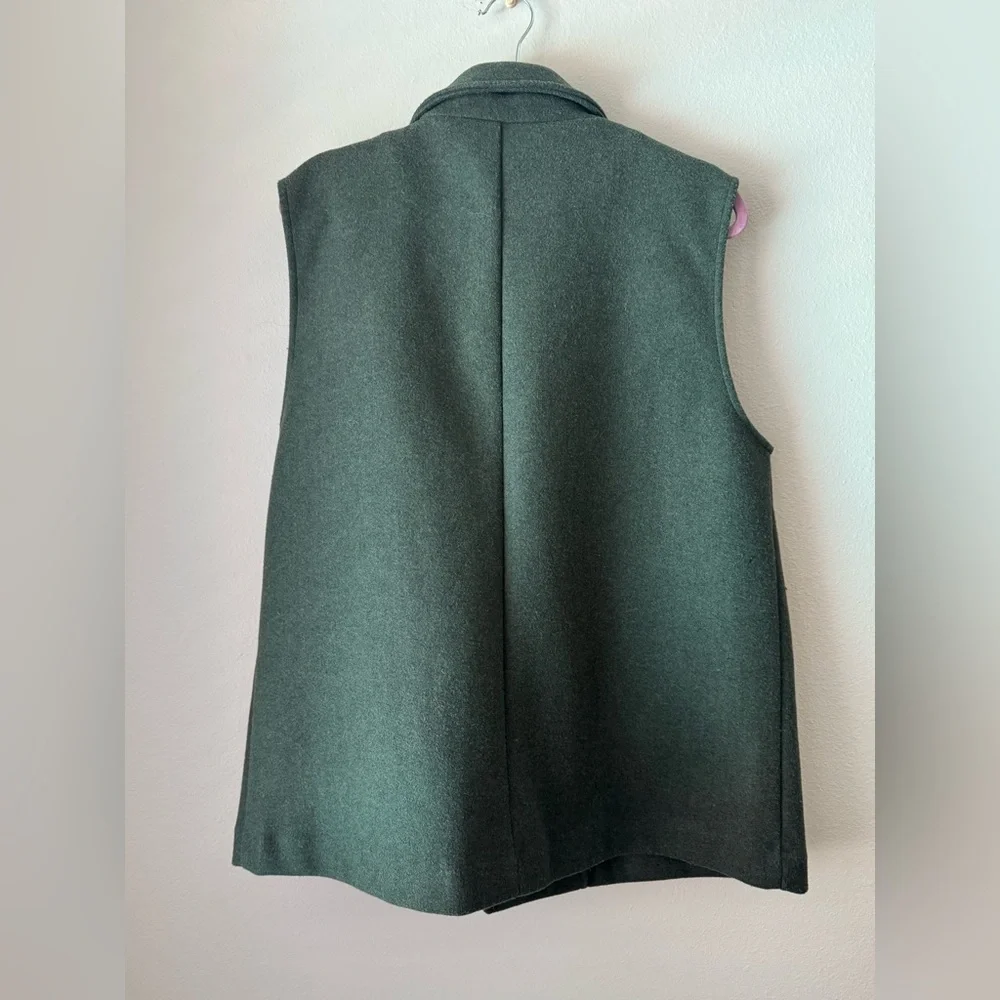 Zara Woman’s Forest Green Wool Blazer - Picture 9 of 9